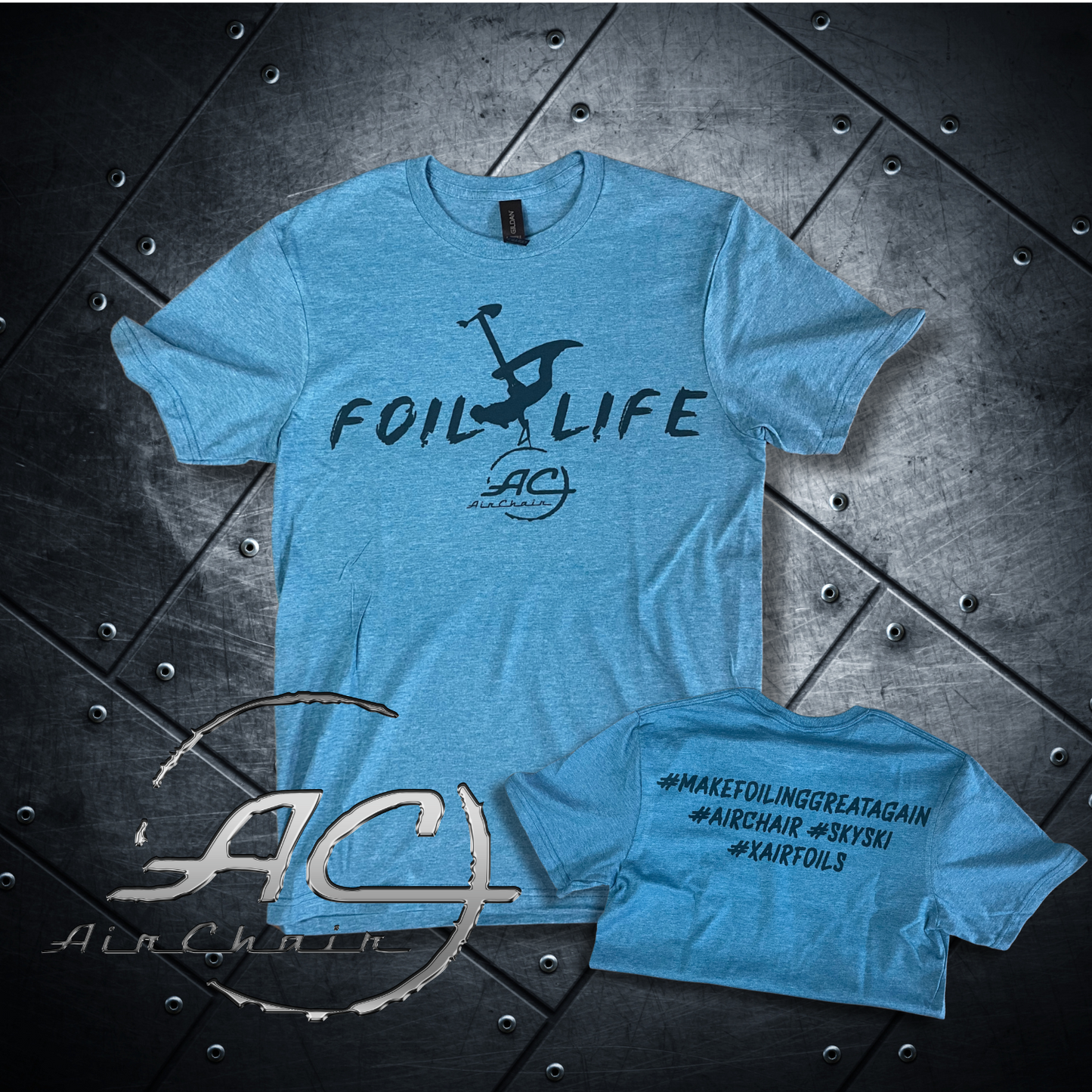 AirChair > Foil Life With Hashtags - Graphic Tee